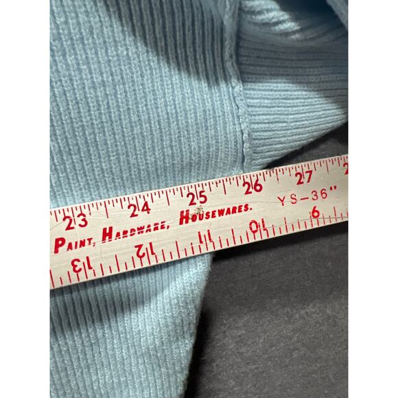 BP Womens Seamed Oversized V-Neck Rib Sweater from Nordstrom Blue Falls Size M - Picture 10 of 11